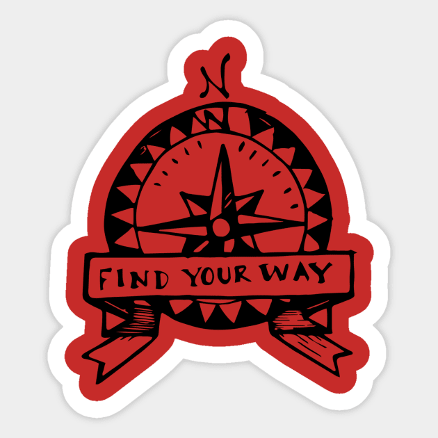 Landkonuur "Find you way" Sticker by landkonuur